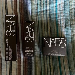 NARS Minis. Orgasm blush, eyeliner and pore & shine primer